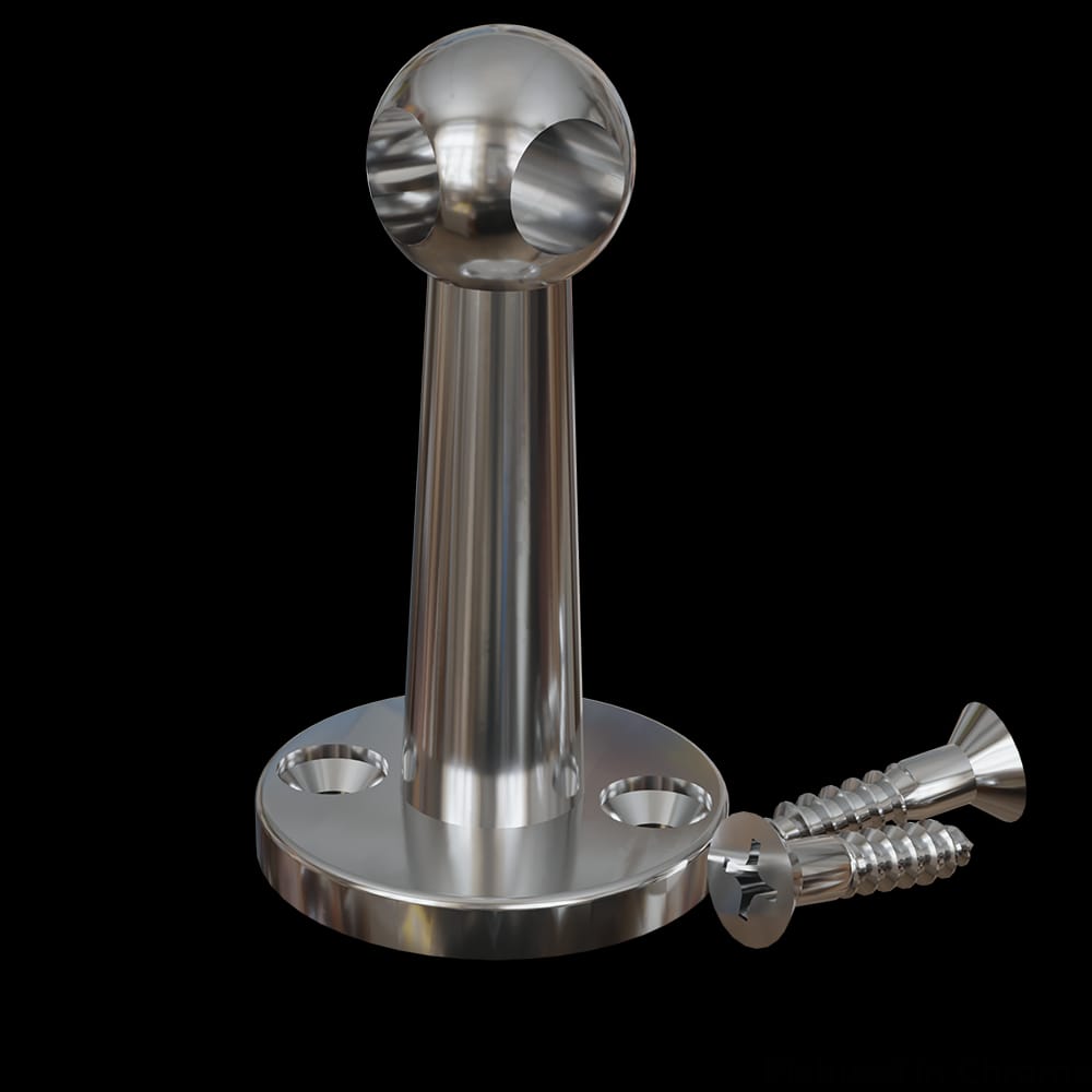 01HC9002CR1 - Designs of Distinction - Gallery Rail - Corner Post - Chrome