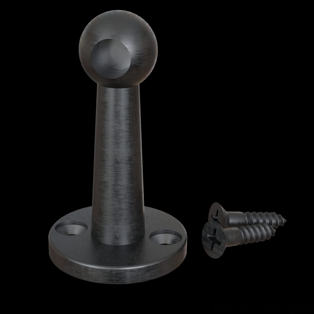 01HC9003WR1 - Designs of Distinction - Gallery Rail - End Post - Flat Black