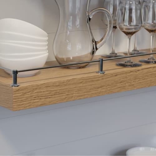 01HC9015SS1 - Designs of Destinction - Gallery Rail - Contemporary - Center Post - Single Rail - Stainless Steel
