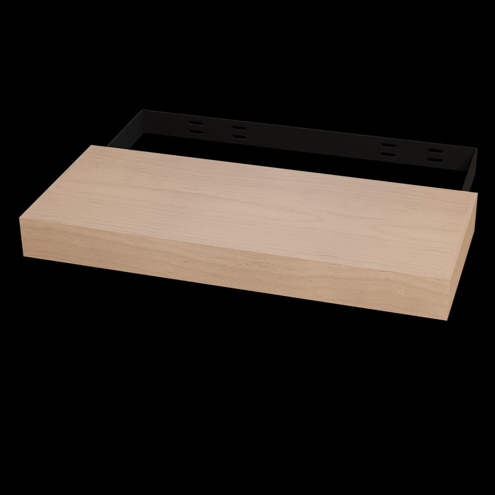 01MFL102410AL1 - Designs of Distinction - 10 inch x 24 inch Contemporary Floating Shelf - Alder