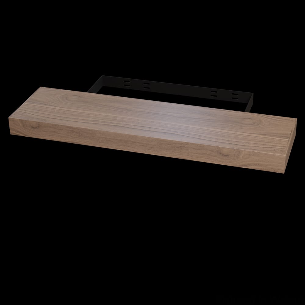 01MFL103610WL1 - Designs of Distinction - 10 inch x 36 inch Contemporary Floating Shelf - Walnut