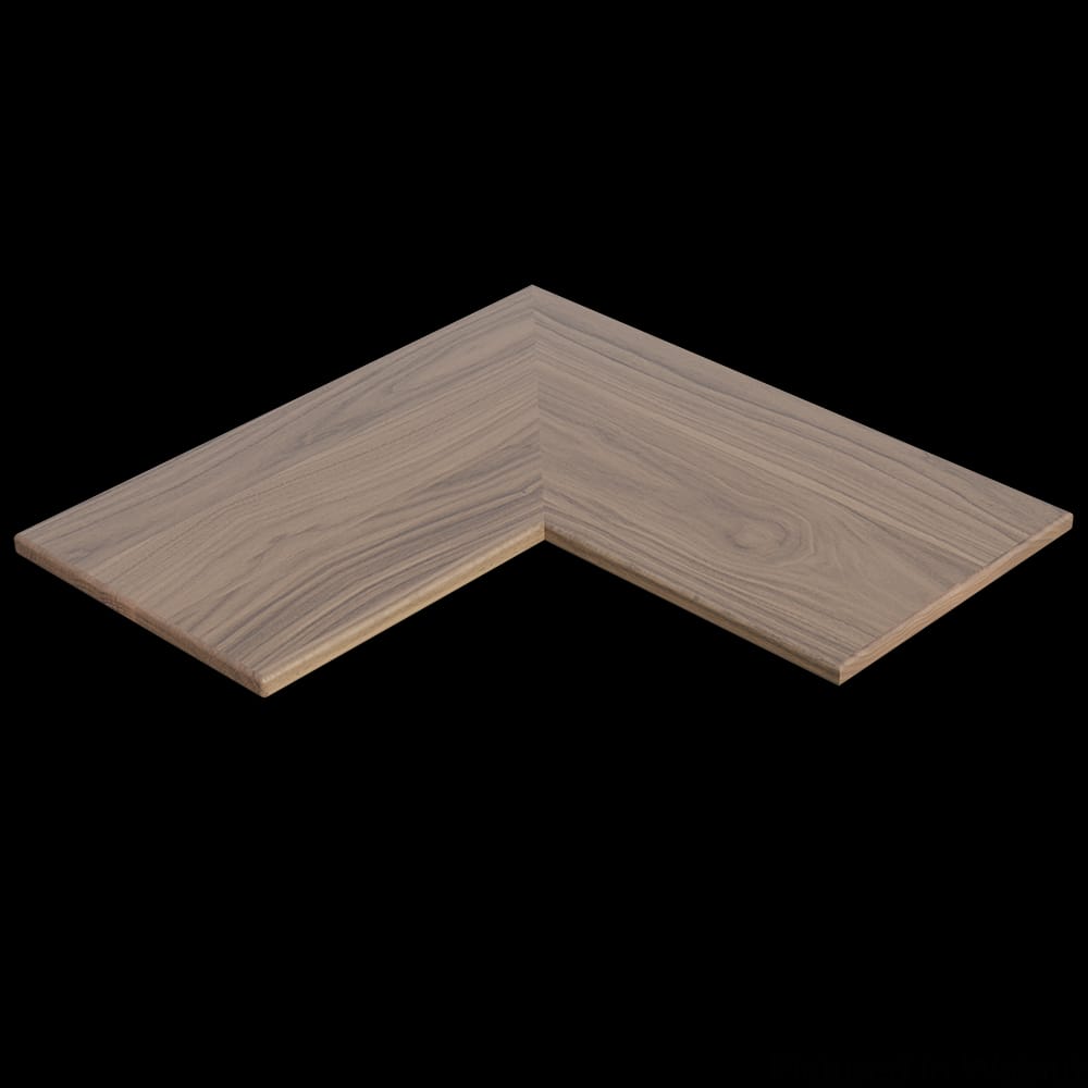 01MSH122424WL1 - Designs of Distinction - 12 inch x 24 inch x 24 inch Flat Furniture Grade Corner Shelf - Walnut