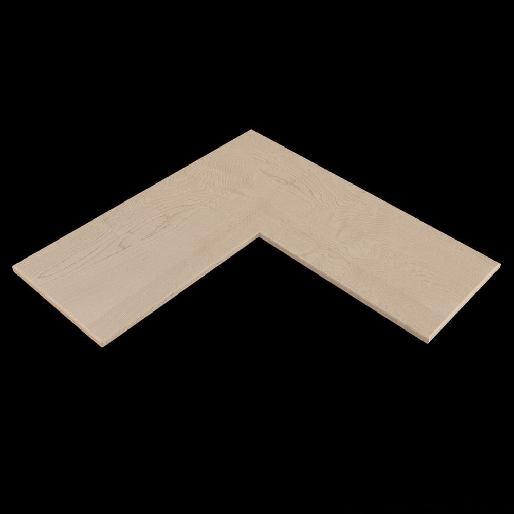 01MSH123030HM1 - Designs of Distinction - 12 inch x 30 inch x 30 inch Flat Furniture Grade Corner Shelf - Hard Maple