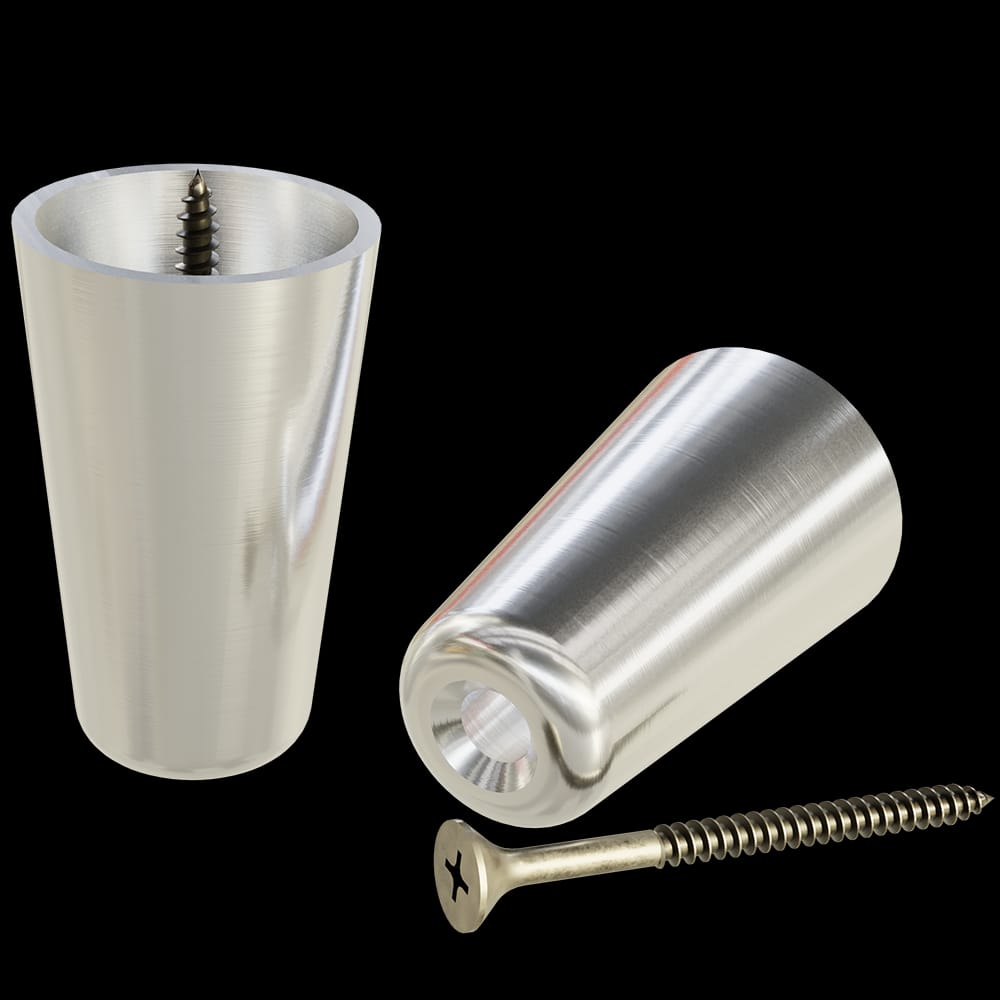 01SLPR104CR1 - Designs of Distinction - Brass Slipper Cups - 1.154 inch Diameter x 1.87 inch high - Chrome