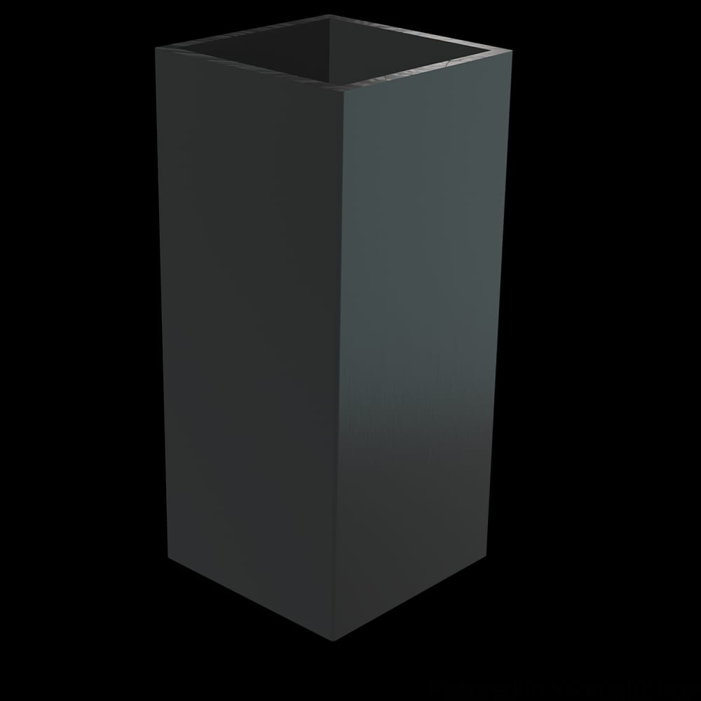 01SLV245WR1 - Designs of Distinction - 2 inch Square x 4.5 inch high Flat Black Metal Sleeve