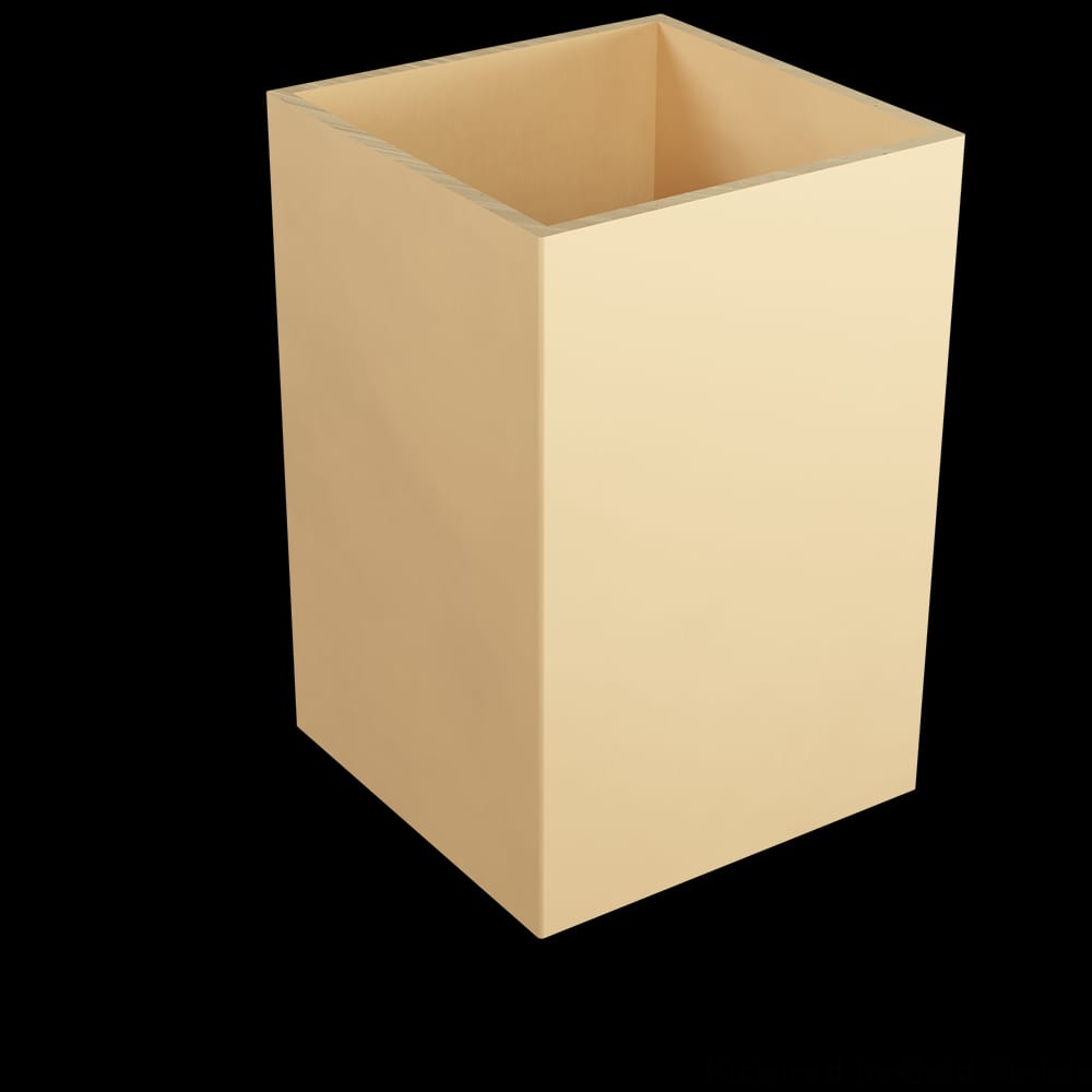 01SLV345GL1 - Designs of Distinction - 3 inch Square x 4.5 inch high Soft Gold Metal Sleeve