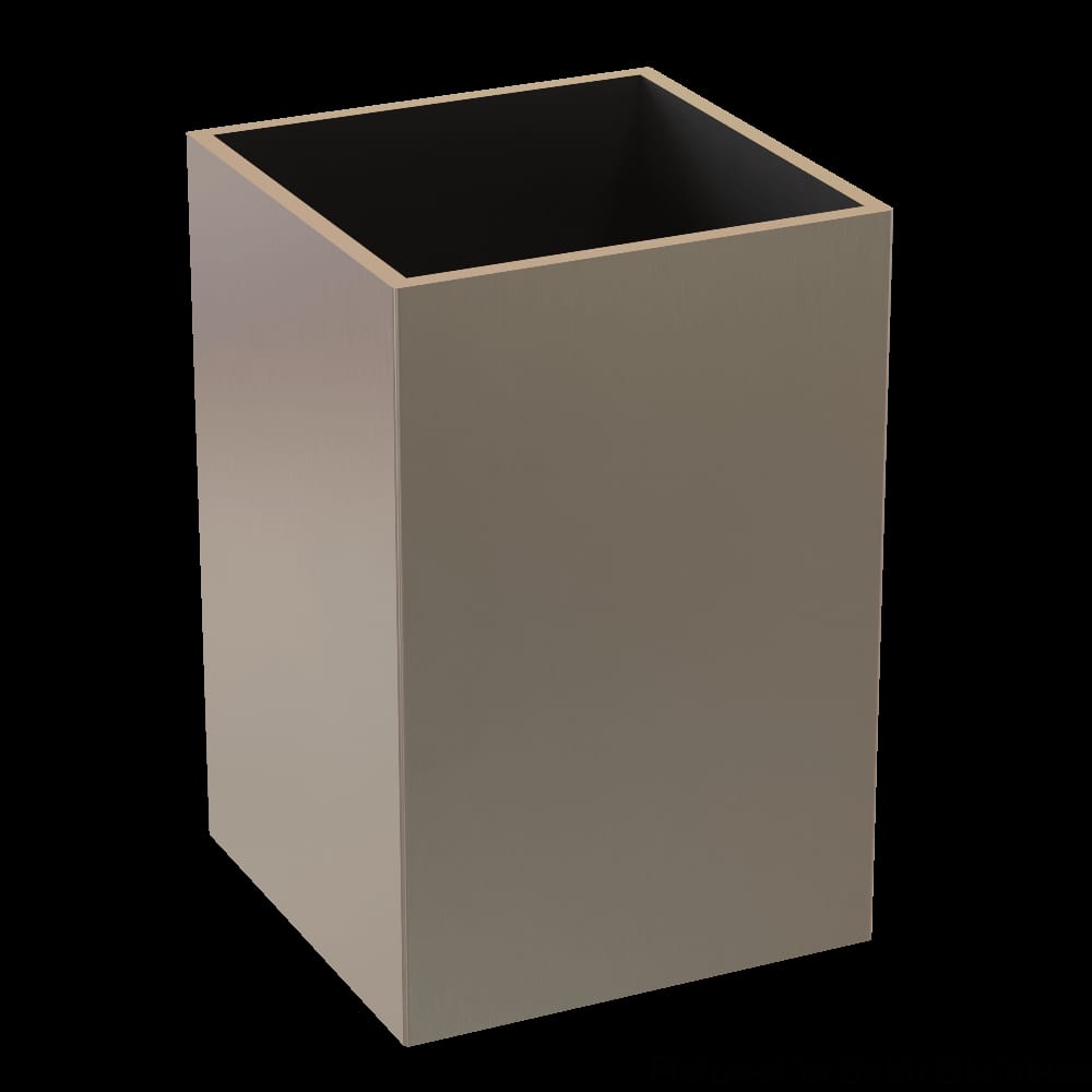 01SLV345ST1 - Designs of Distinction - 3 inch Square x 4.5 inch high Satin Stainless Metal Sleeve