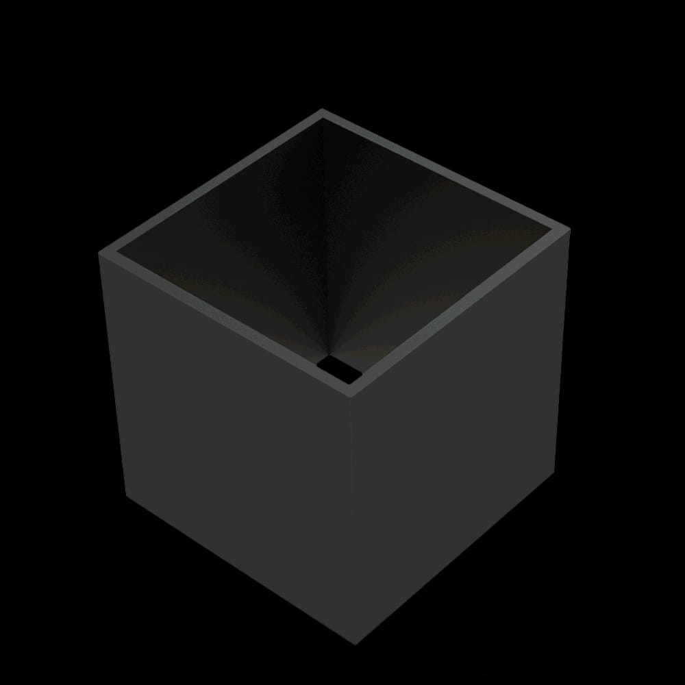 01SLV3WR1 - Designs of Distinction - 3 inch Flat Black Metal Sleeve