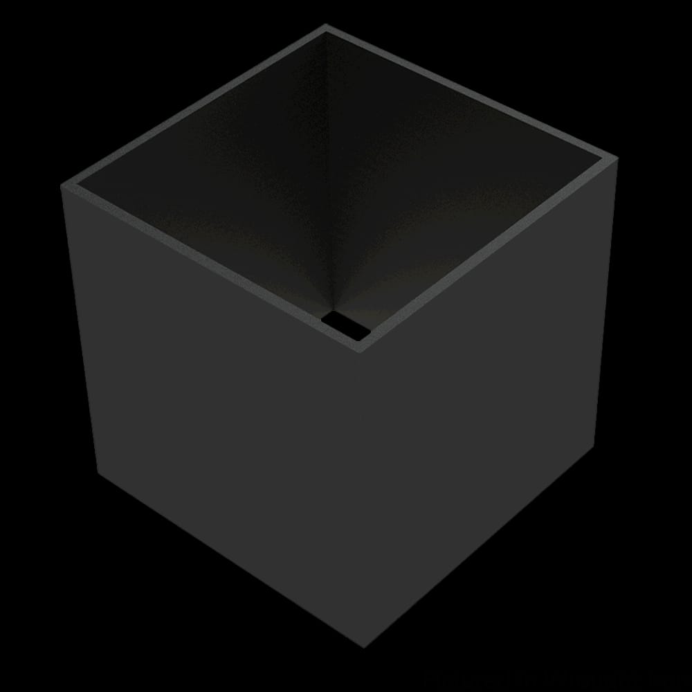 01SLV4WR1 - Designs of Distinction - 4 inch Flat Black Metal Sleeve