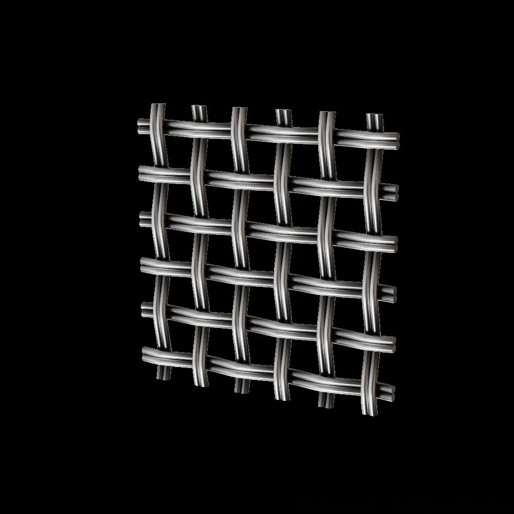 01SQ2472DK08AP1 - Designs of Distinction - .375 inch Flat Fluted Square Decorative Grille - Antique Pewter - 24 inch wide x 72 inch long Sheet