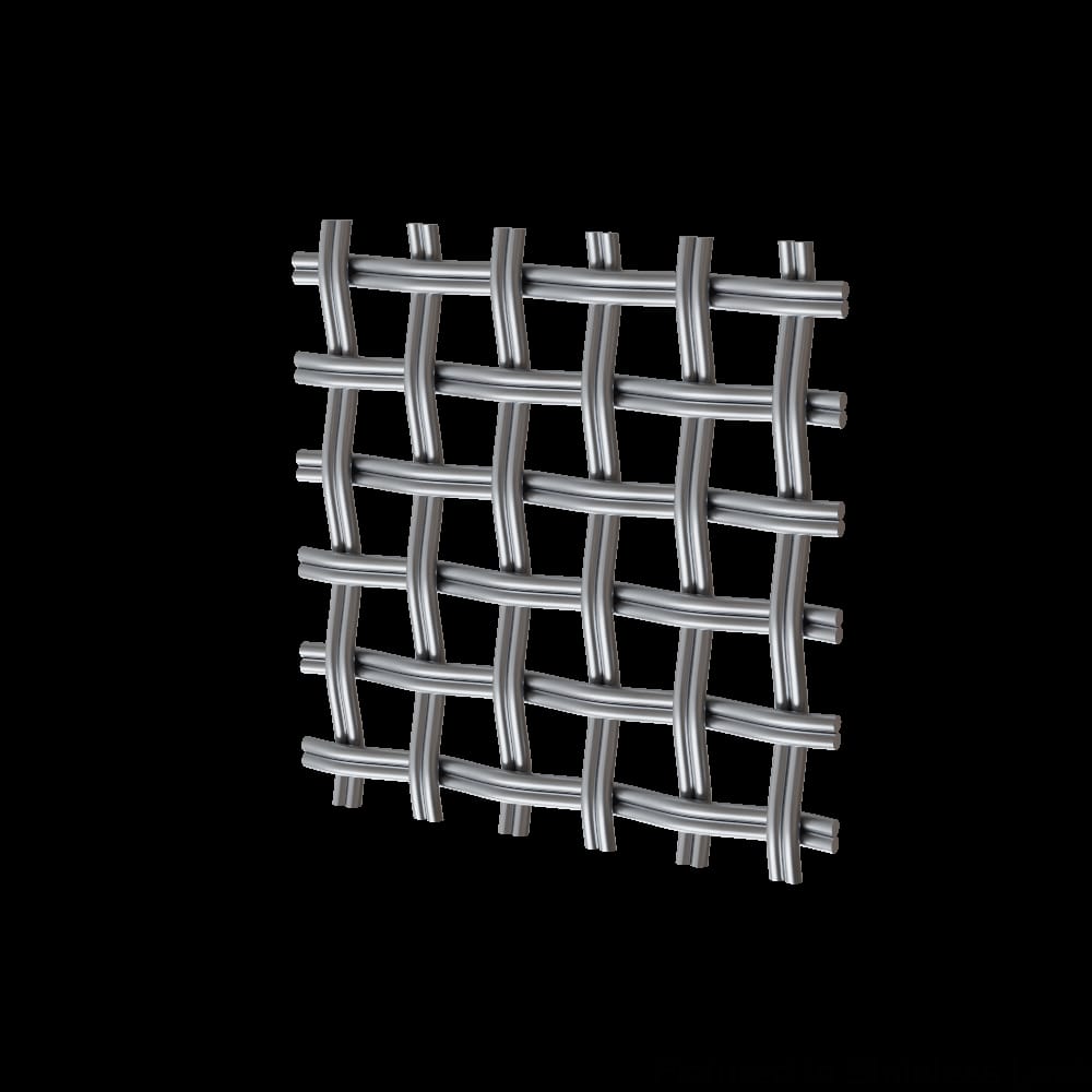 01SQ2472DK08SS1 - Designs of Distinction - .375 inch Flat Fluted Square Decorative Grille - Stainless Look - 24 inch wide x 72 inch long Sheet