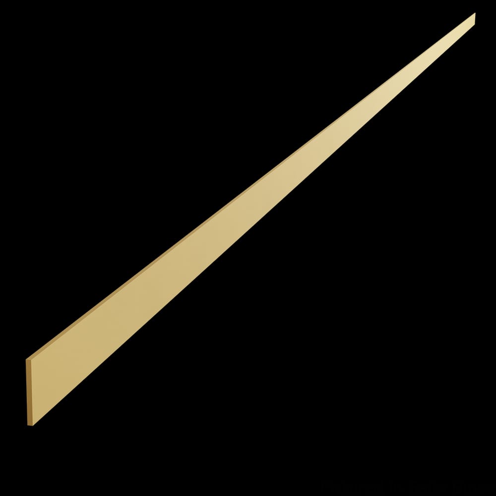 01STRAP7572SB1 - Designs of Distinction - Decorative Aluminum Strap - .75 inch wide x 72 inch long - Satin Brass