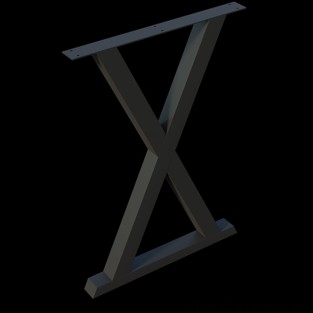 01XBS3424WR1 - Designs of Distinction - 24 inch wide x 34.5 inch high Flat Black X-Base