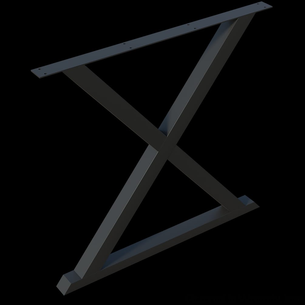 01XBS3436WR1 - Designs of Distinction - 36 inch wide x 34.5 inch high Flat Black X-Base