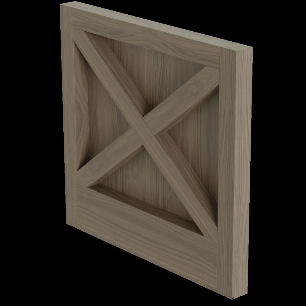 01XPN3036LNGWL4 - Designs of Distinction - 3 inch x 36 inch Trimmable Island End Panel with Backer - Walnut