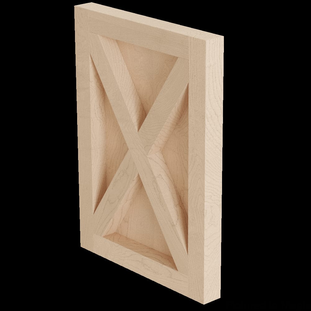 01XPNL3025HM4 - Designs of Distinction - 3 inch x 25 inch Island End Panel with Backer - Hard Maple