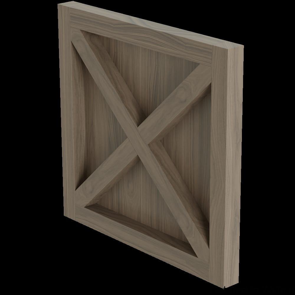 01XPNL3036WL4 - Designs of Distinction - 3 inch x 36 inch Island End Panel with Backer - Walnut