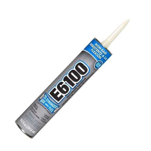 Eclectic - E6100 - Indsutrial Adhesive - Clear - 10.2oz Cartridge