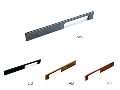 ES-Z002-224/AC - Esor - Decorative Pull - 224mm Center to Center - Matte Antique Copper - Sugatsune