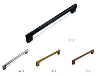 ES-Z006-192/AB - Esor - Decorative Pull - 192mm Center to Center - Matte Antique Brass - Sugatsune