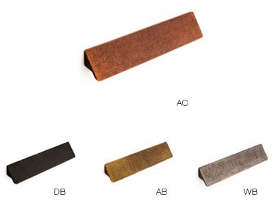 ES-Z404-192/AC - Esor - Decorative Edge Pull - 192mm Center to Center - Matte Antique Copper - Sugatsune