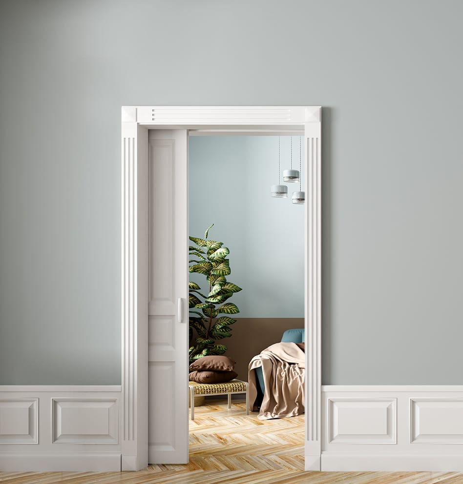 FD80PD-RM2-RT - Sliding Pocket Door Kit - Recessed Mount - Track Included - Sugatsune
