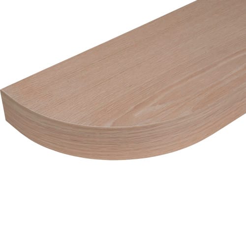 FSC81247UF1 - Curved Floating Shelf - 24 inch - Rift White Oak