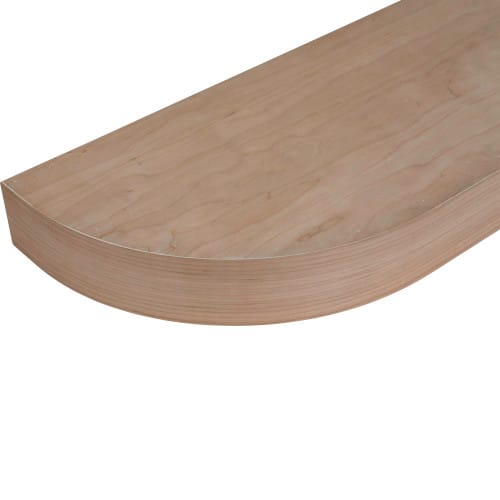 FSC8124QUF1 - Curved Floating Shelf - 24 inch - Alder