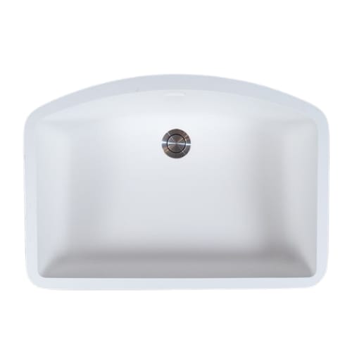 Gemstone - Vanity Bowl - Undermount - Curved Back/Flat Front - 12 inch x 17 inch - Polar White