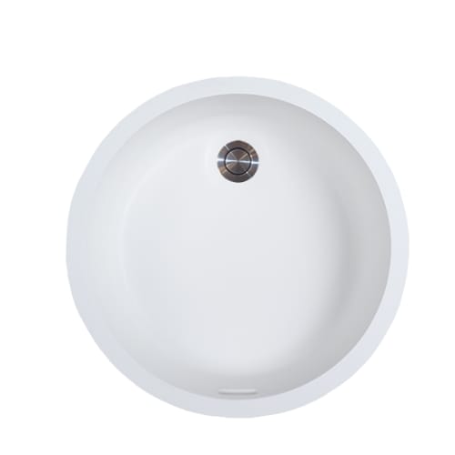 Gemstone - Vanity Bowl - Undermount - 13 inch x 13 inch - Overflow - Polar White