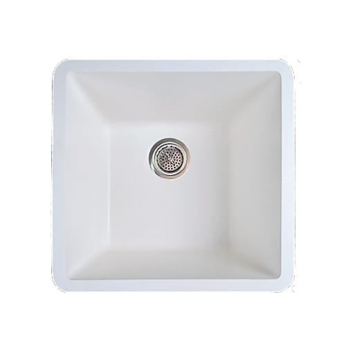 Gemstone - Utility Sink - Undermount - Square - 16 inch x 16 inch - Ivory