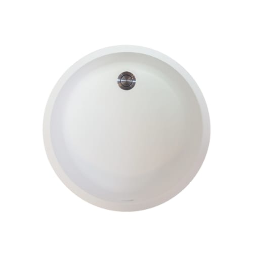 Gemstone - Vanity Bowl - Undermount - Round - 16 inch x 16 inch - Overflow - Ivory