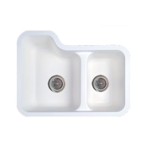 Gemstone - Kitchen Sink - Undermount - Double Bowl -70/30 - 17 inch x 23 inch - Ivory
