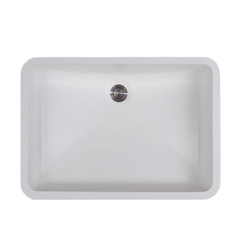 Gemstone - Vanity Bowl - Undermount - Rectangle - 18 inch x 12 inch - No Overflow - Polar White