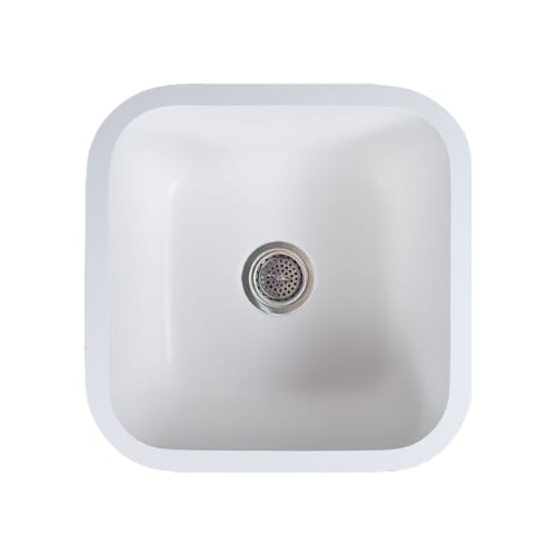 Gemstone - Utility Sink - Undermount - Square - 16 inch x 16 inch - Ivory