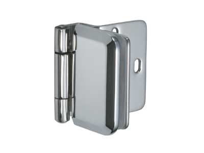 XL-GH03-48-8CR -  Glass Door Hinge -Half Overlay - Stainless Steel - Polished Finish - Sugatsune