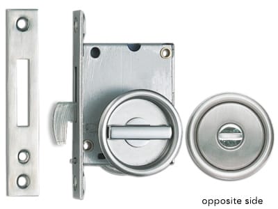 HC-30 - Sliding Door Latch - Thumb Turn Type - Stainless Steel - Satin Finish - Sugatsune