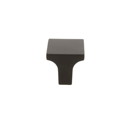 Cabinet Knob - Miami Collection - Square - 1 Inch - Matte Black Finish