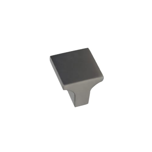 Cabinet Knob - Miami Collection - Square - 1 Inch - Dark Pewter Finish