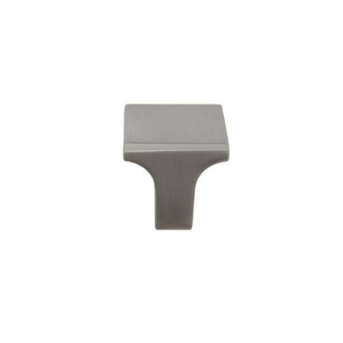Cabinet Knob - Miami Collection - Square - 1 Inch - Satin Nickel Finish