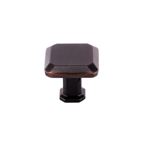 Cabinet Knob - Colorado - Square - 28mm Diameter - Oil Rubbed Bronze Finish