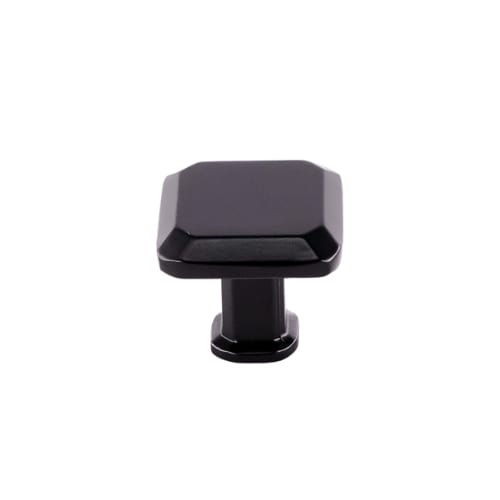 Cabinet Knob - Colorado - Square - 28mm Diameter - Matte Black Finish