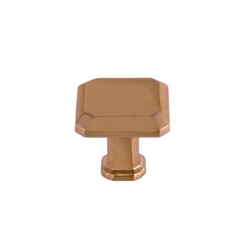 Cabinet Knob - Colorado - Square - 28mm Diameter - Radiant Gold Finish