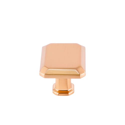 Cabinet Knob - Colorado - Rectangular - Radiant Gold Finish