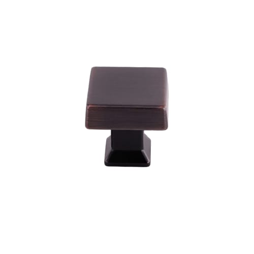 Cabinet Knob - Colorado Collection - Square - 29.8mm Diameter - Oil Rubbed Bronze Finish