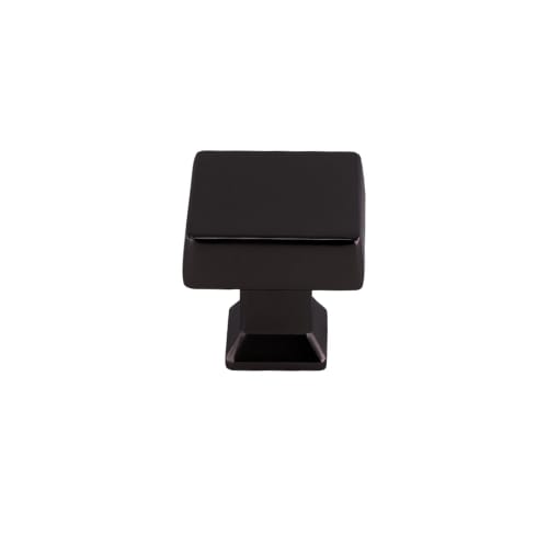 Cabinet Knob - Colorado Collection - Square - 29.8mm Diameter - Matte Black Finish