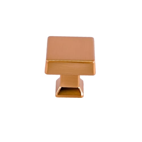 Cabinet Knob - Colorado Collection - Square - 29.8mm Diameter - Radiant Gold Finish