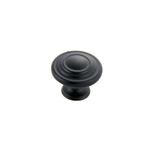 Cabinet Knob - Tradtional Collection - Spherical - 1 3/8 Inch - Matte Black Finish