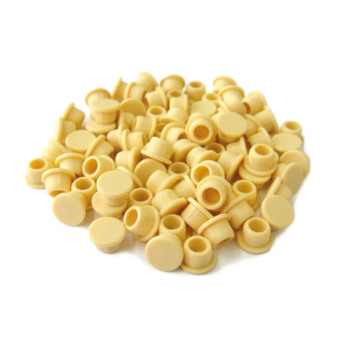335282 - Clamex - Cover Cap - 6mm - 90 Degree - Ivory - 100  Pieces - Lamello