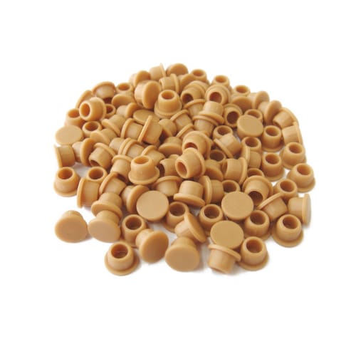 335283 - Clamex - Cover Cap - 6mm - 90 Degree - Brown Beige - 100  Pieces - Lamello